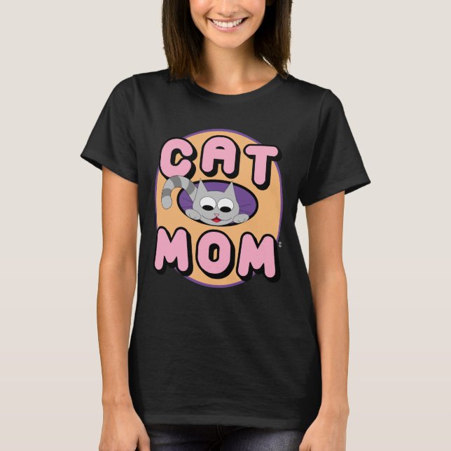 T-shirt CAT MOM Cute Chat (Devant)
