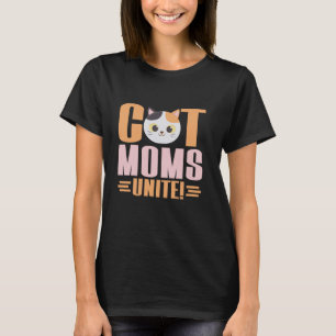T-shirt Cat Moms Unite Cat Maman