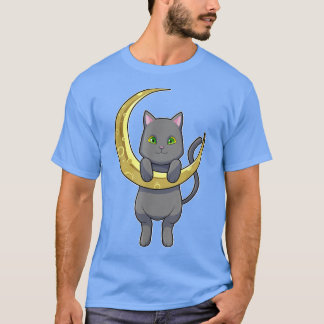 T-shirt Cat Night Moon 391