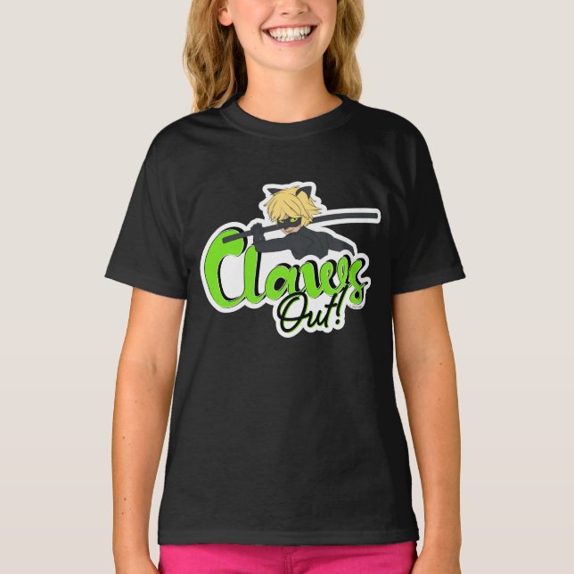 T-shirt Cat Noir | Claws Out ! (Devant)