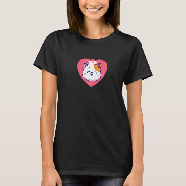T-shirt cat nurse (Devant)