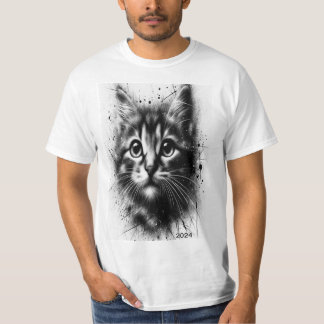 T-shirt Cat Pen Black