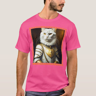 T-shirt Cat Portrait médiéval Renaissance peinture à l'hui