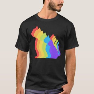 T-shirt Cat Rainbow Gay pride mou Lgbt Animal Animaux Anim