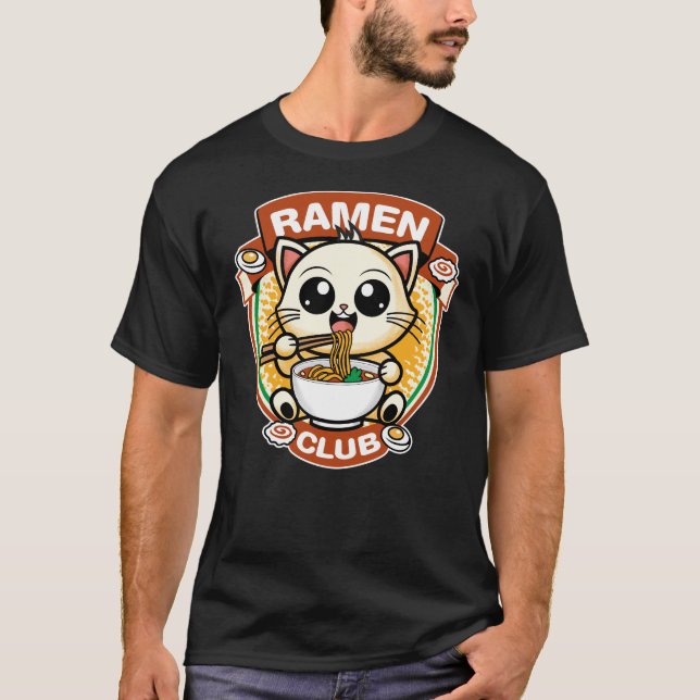 T-shirt Cat ramen (Devant)