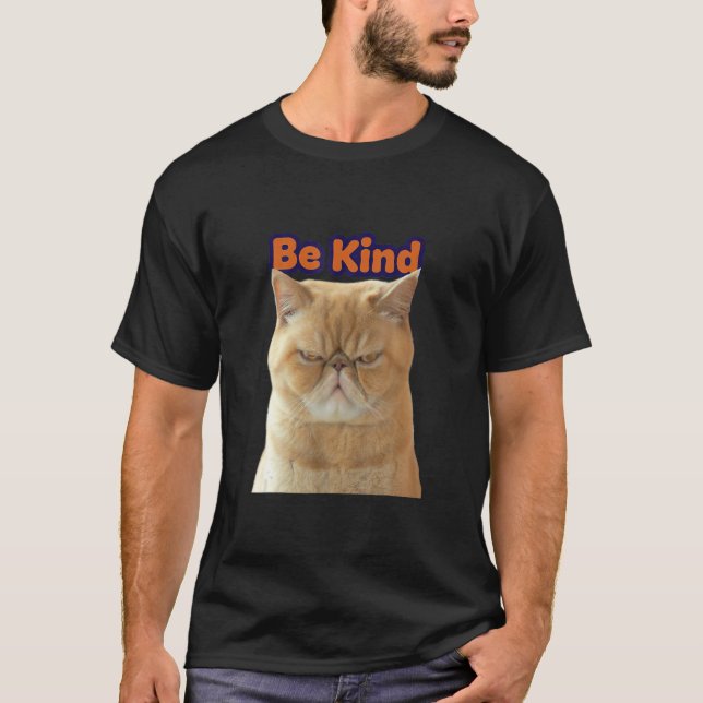 T-shirt Cat Reminder Choose O Be Kind Everyday  Graphics (Devant)