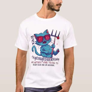T-shirt Cat Retourner J'ai assez à faire