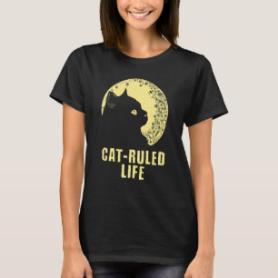 T-shirt Cat Ruled Life Chat Famille Kitten Familles Relati