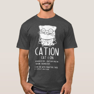 T-shirt Cat Science Chimie Pour Professeur De Chimiste