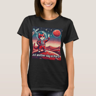 T-shirt Cat UFO Selfie : Red Planet (un autre jour sur mar