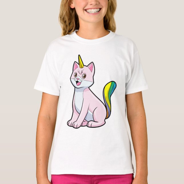 T-shirt Cat Unicorn (Devant)