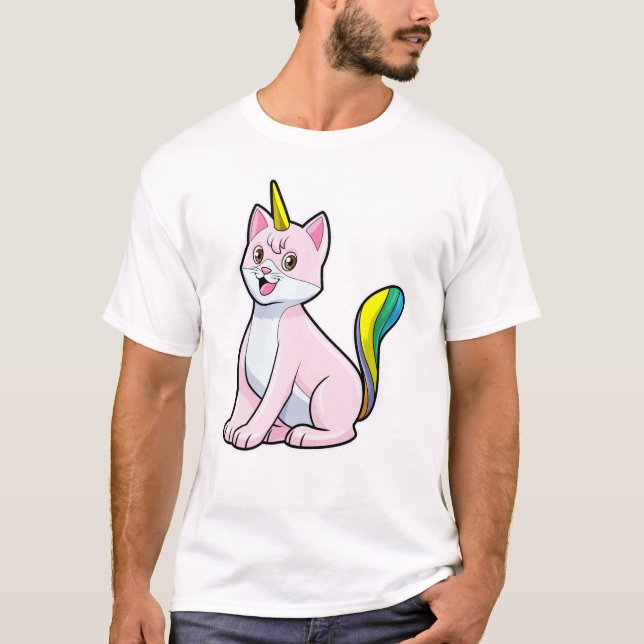 T-shirt Cat Unicorn (Devant)