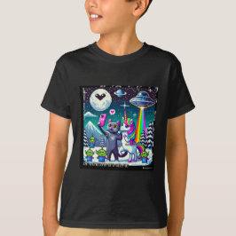 T-shirt Cat & Unicorn OVNI Selfie: Big Meeting #03
