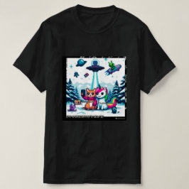 T-shirt Cat & Unicorn OVNI Selfie: Big Meeting #1