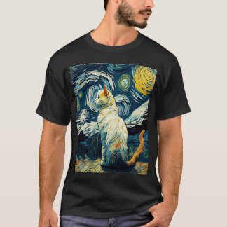 T-shirt  Cat Van Gogh - Cat Art Lover 