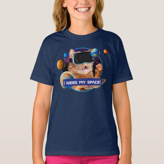 T-shirt Cat VR dans l'espace (Devant)