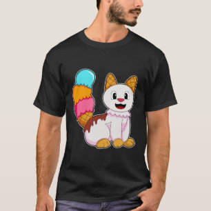 T-shirt Cat with popsicle