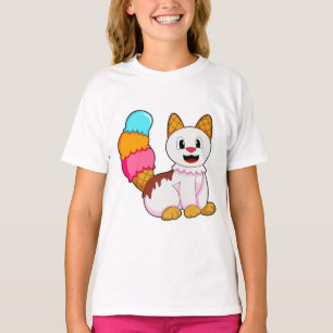 T-shirt Cat with popsicle