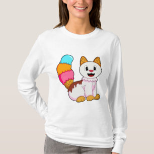 T-shirt Cat with popsicle