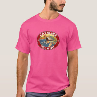 T-shirt Catalina Island Island California Flying Fish Vint