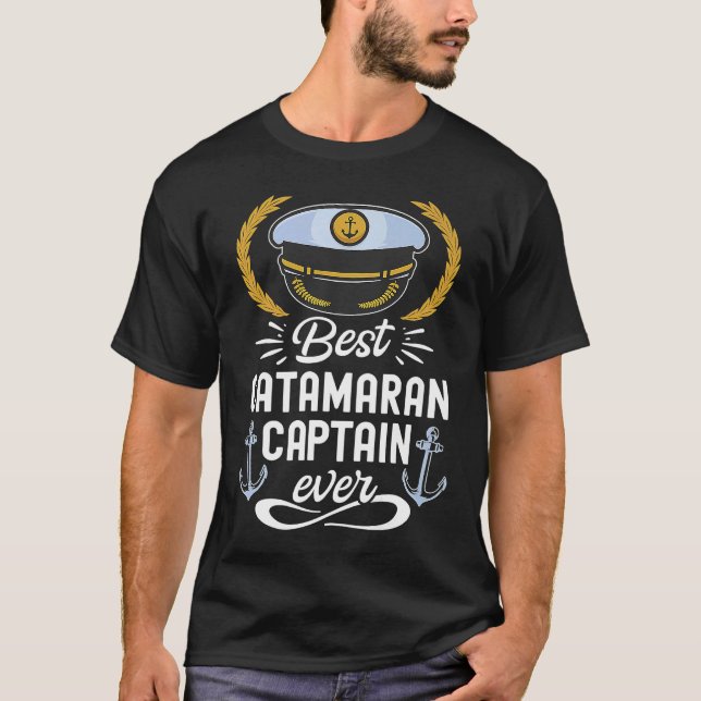 T-shirt Catamaran Sailing Captain Sailor Best Catamaran Ca (Devant)