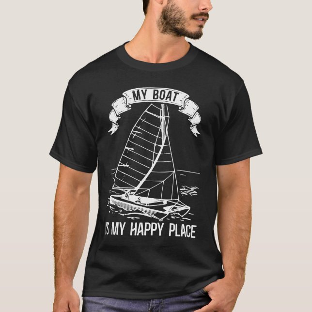 T-shirt Catamaran Two Hulls Sailing Quote Catamaran Captai (Devant)