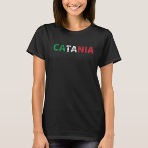 T-shirt Catania Italia Drapeau Italien Fierté Italie Vacan
