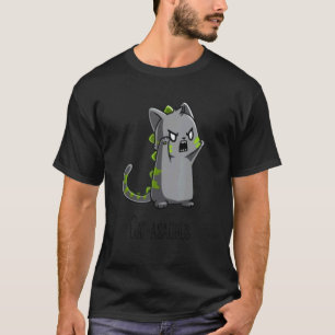 T-shirt Catasaurus Chat Chaton Dinosaure T-Rex Dino Drôle