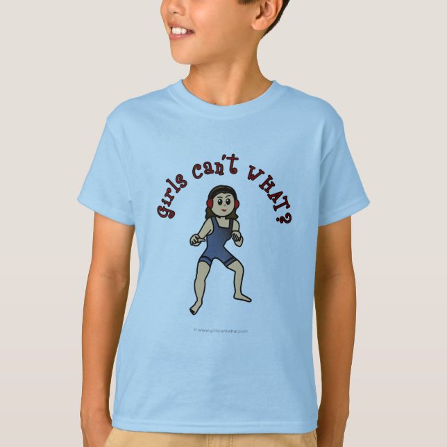 T-shirt Catcheuse noire (Devant)