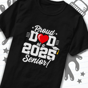 T-shirt Catégorie de 2025 Graduation Fière Papa de Senior