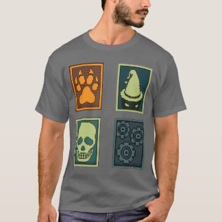 T-shirt Catégories de cartes d'horreur psychologique Inscr