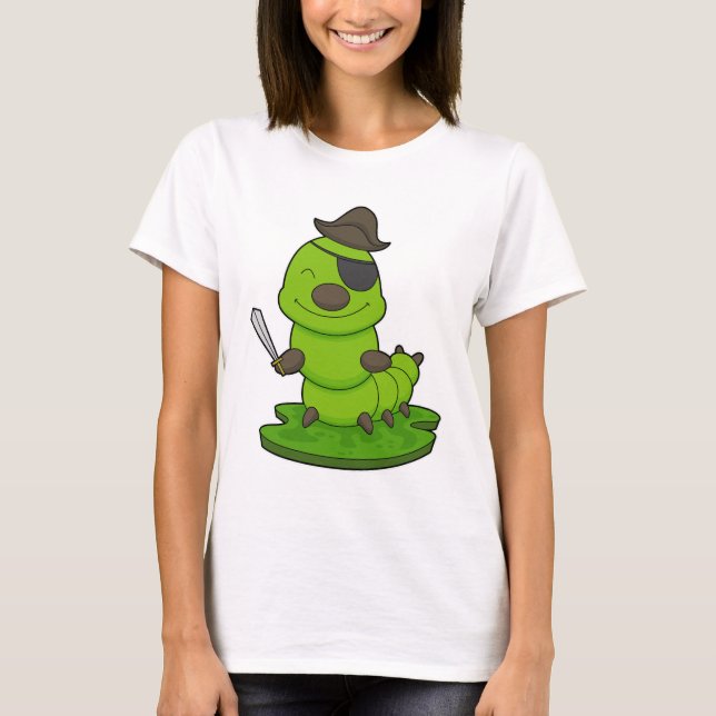 T-shirt Caterpillar as Pirate (Devant)