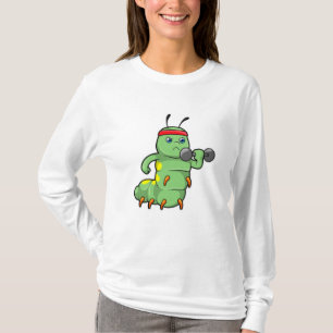 T-shirt Caterpillar at Strength entraînement avec Dumbbell