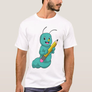 T-shirt Caterpillar avec crayon