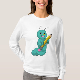 T-shirt Caterpillar avec crayon