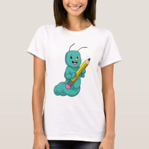 T-shirt Caterpillar avec crayon