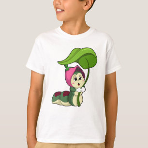 T-shirt Caterpillar avec feuille