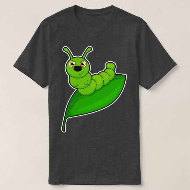 T-shirt Caterpillar avec feuille 2 (Design devant)