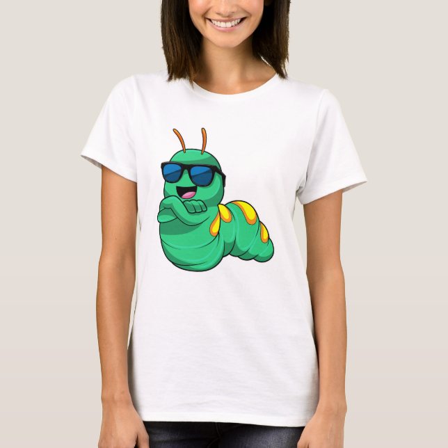 T-shirt Caterpillar avec lunettes de soleil (Devant)