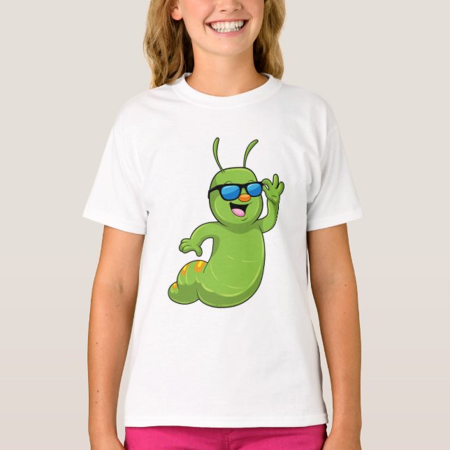 T-shirt Caterpillar avec lunettes de soleil (Devant)
