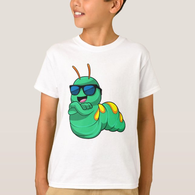 T-shirt Caterpillar avec lunettes de soleil (Devant)