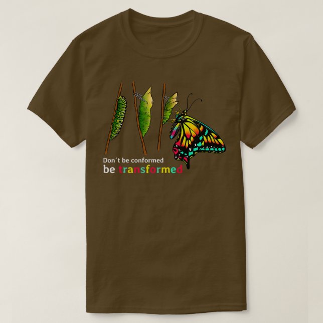 T-shirt Caterpillar Cococoon Design pour papillon (Design devant)