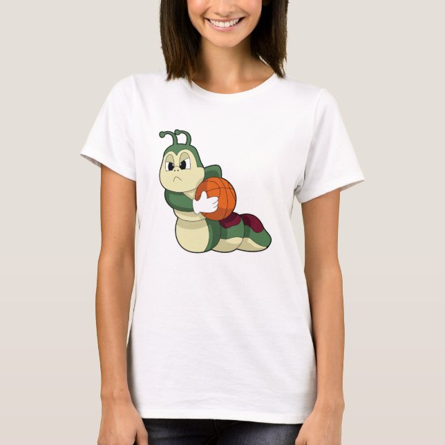 T-shirt Caterpillar comme joueur de basket-ball avec baske (Devant)