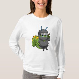 T-shirt Caterpillar comme Ninja avec épée