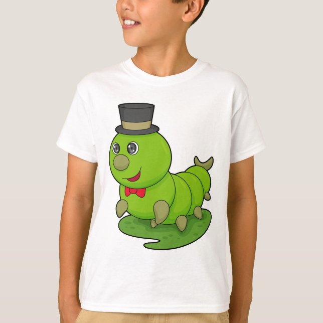 T-shirt Caterpillar en Gentleman avec Cylindre (Devant)