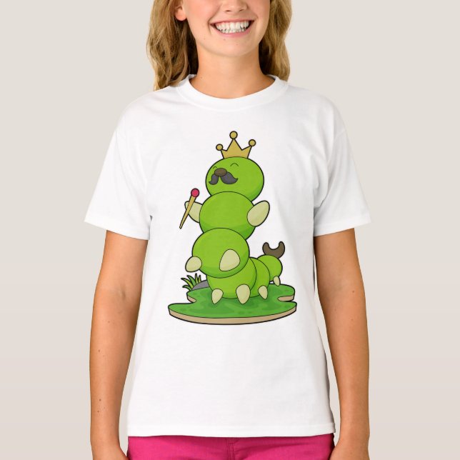 T-shirt Caterpillar en roi avec Couronne (Devant)