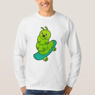 T-shirt Caterpillar en skateboard