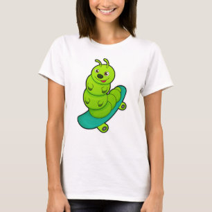 T-shirt Caterpillar en skateboard