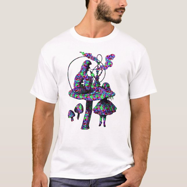 T-shirt Caterpillar Psychadelic (Devant)