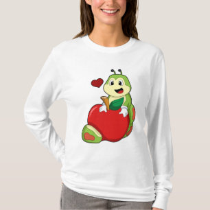 T-shirt Caterpillar with Apple
